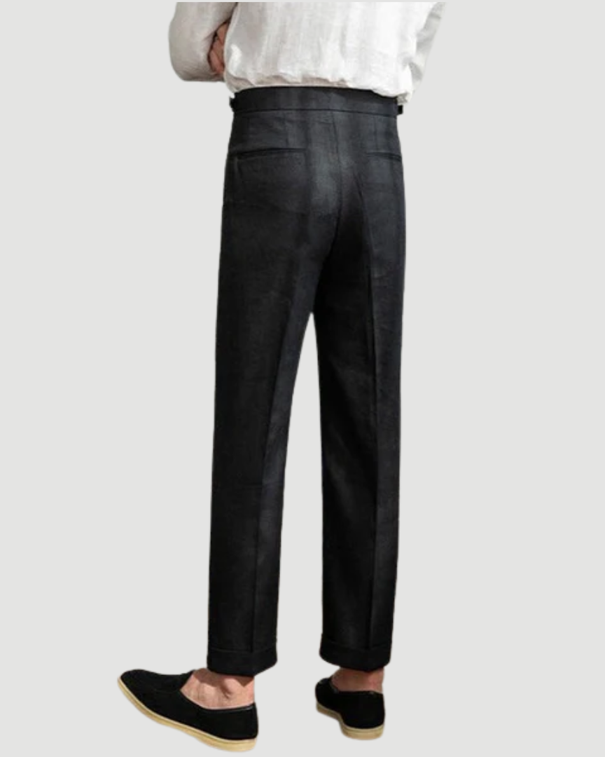 Toby | Classic Linen Trousers Sand